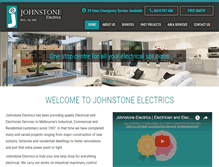 Tablet Screenshot of johnstoneelectrics.com.au